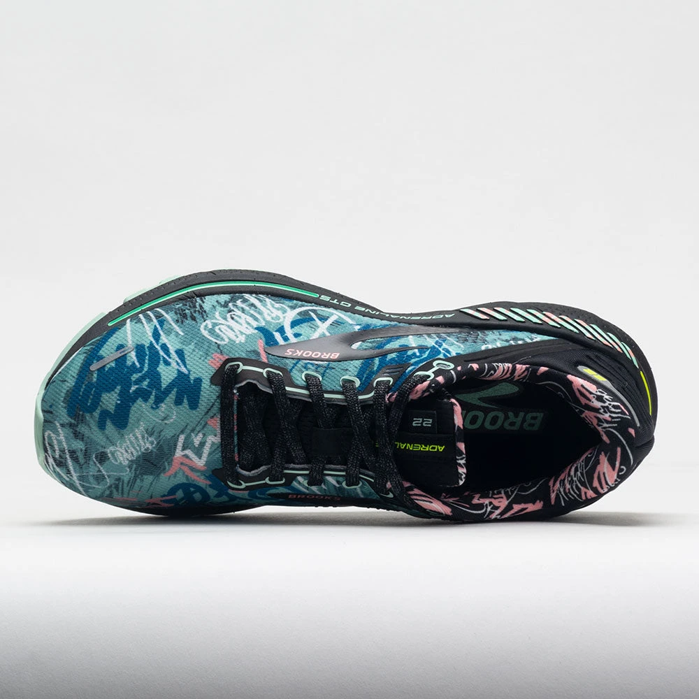 Brooks Adrenaline GTS 22 Women's Black/Yucca/Flamingo Pink - Image 3