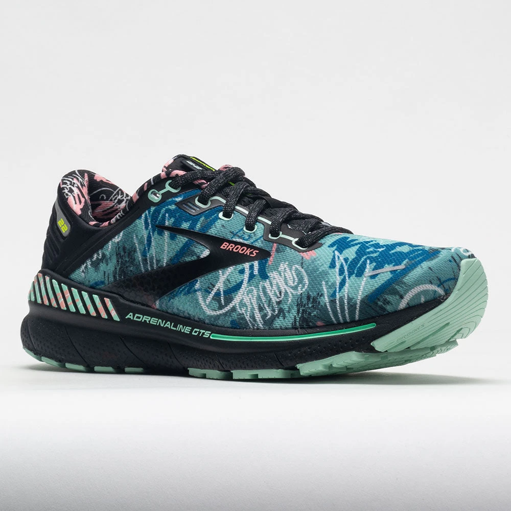 Brooks Adrenaline GTS 22 Women's Black/Yucca/Flamingo Pink - Image 5