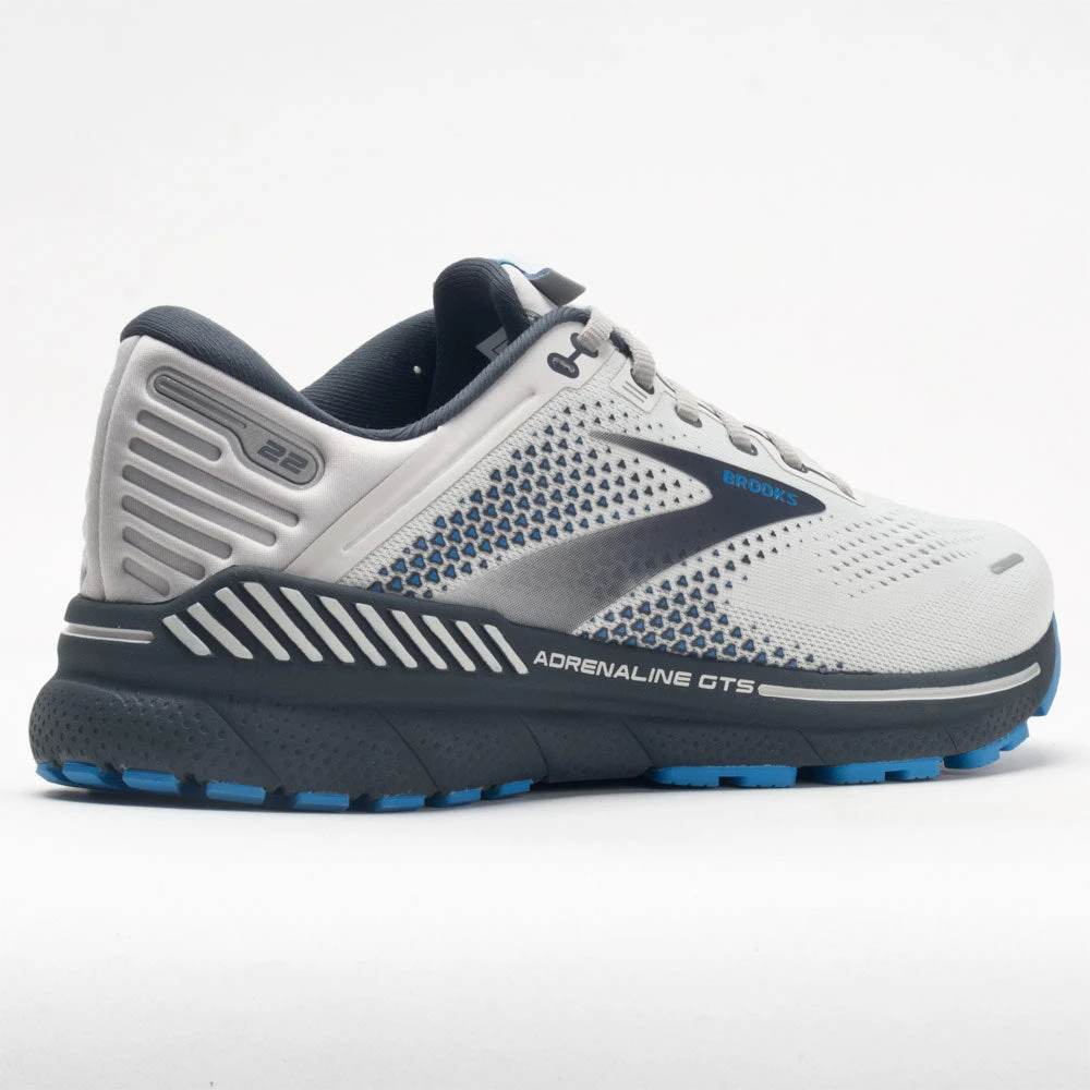 Brooks Adrenaline GTS 22 Men's Oyster/India Ink/Blue - Image 6