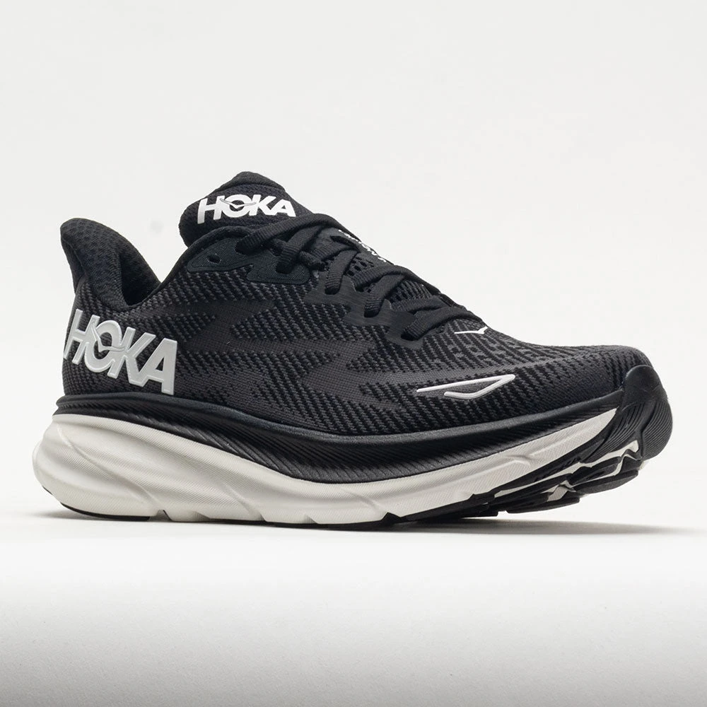 HOKA Clifton 9 Men's Black/White - Image 5