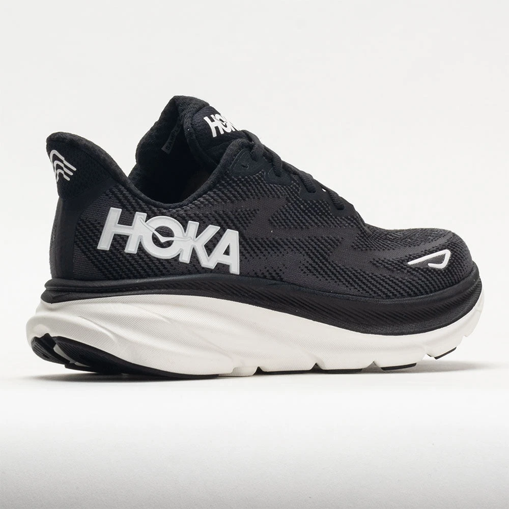 HOKA Clifton 9 Men's Black/White - Image 6