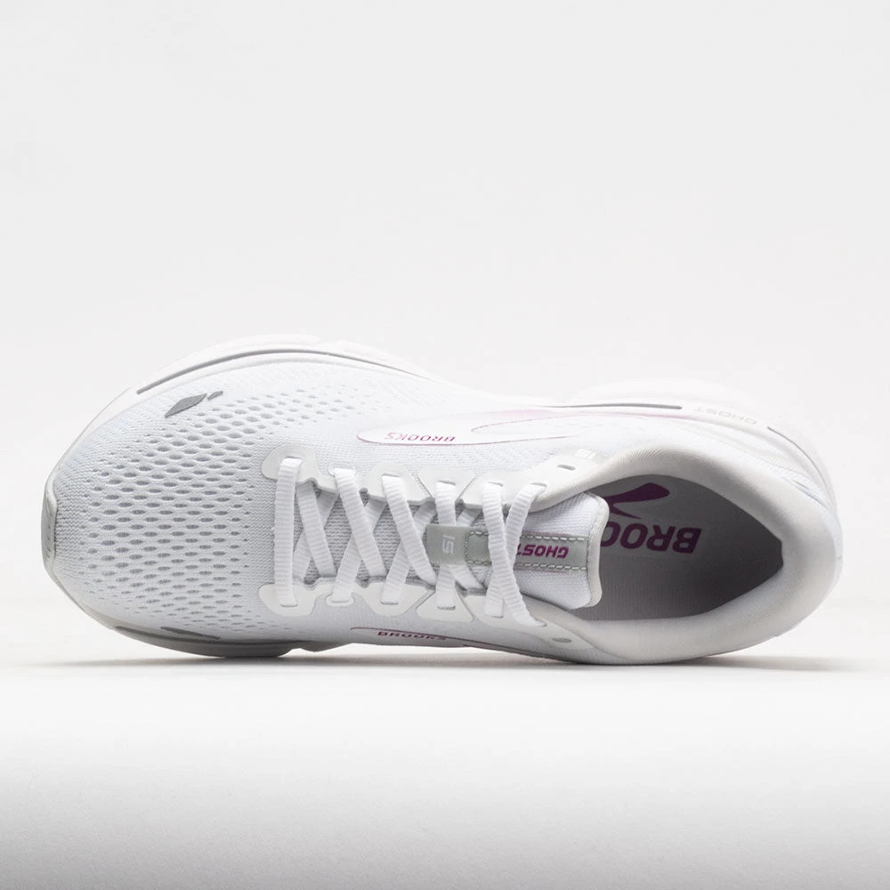 Brooks Ghost 15 Women's White/Oyster/Viola - Image 3