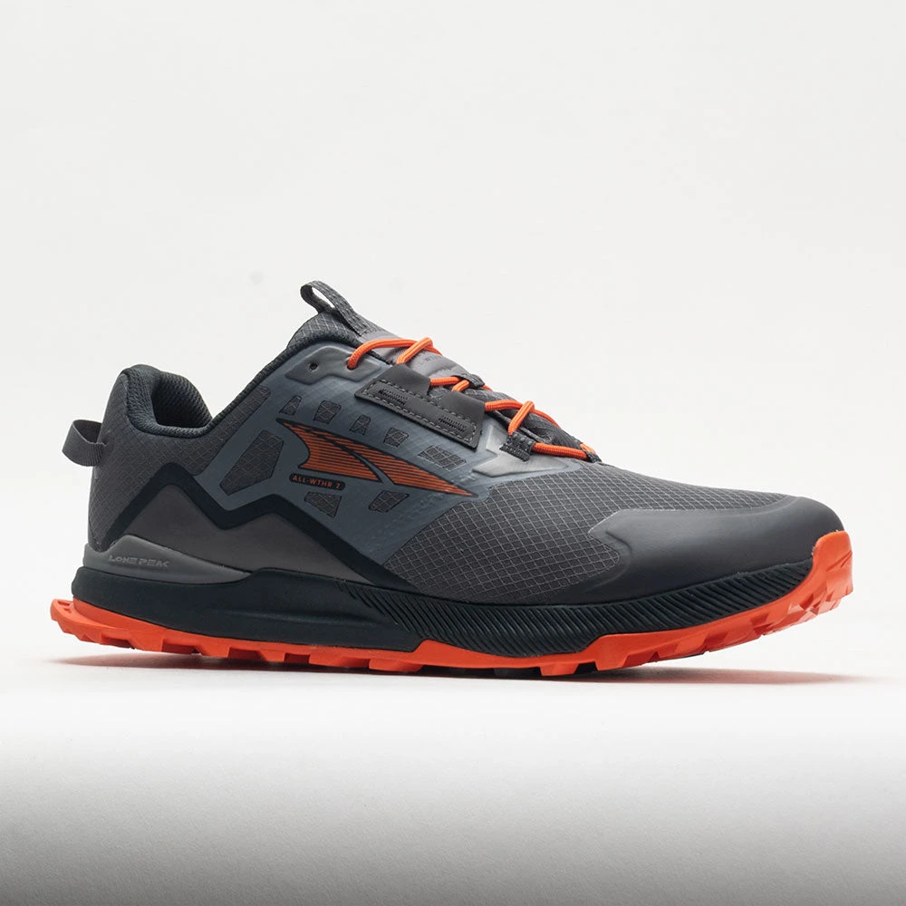 Altra Lone Peak All-Weather Low 2 Men's Gray/Orange - Image 5