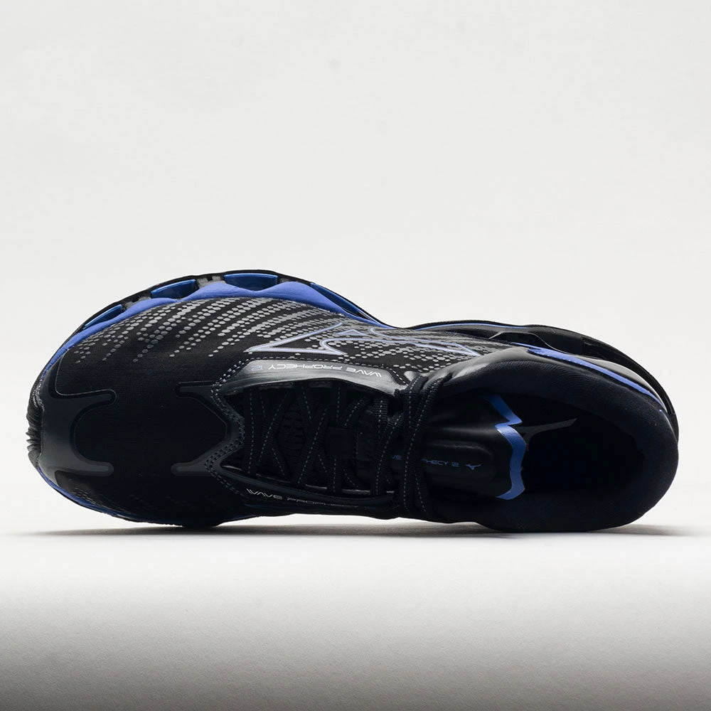 Mizuno Wave Prophecy 12 Men's Black Oyster/Blue Ashes - Image 3