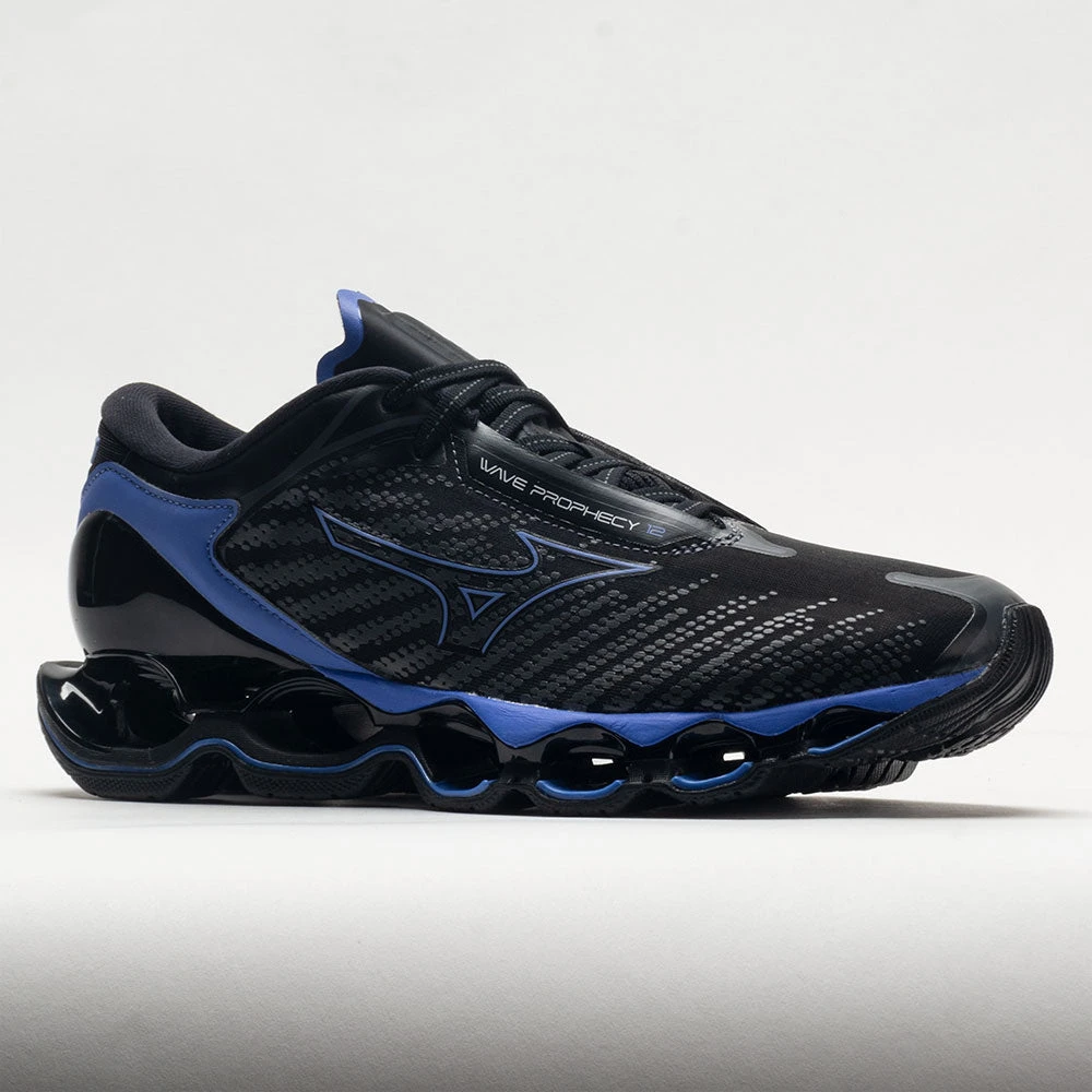Mizuno Wave Prophecy 12 Men's Black Oyster/Blue Ashes - Image 5