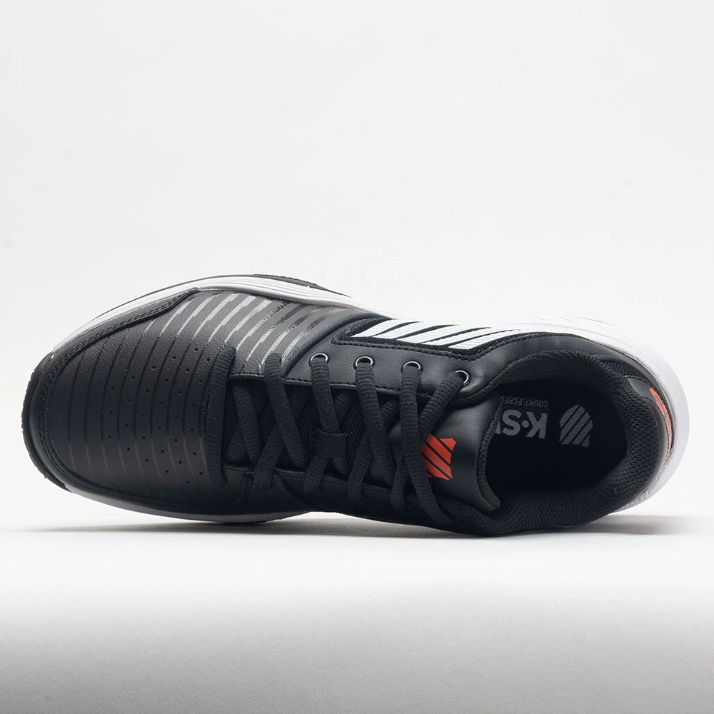 K-Swiss Court Express Men's Jet Black/White/Spicy Orange - Image 3