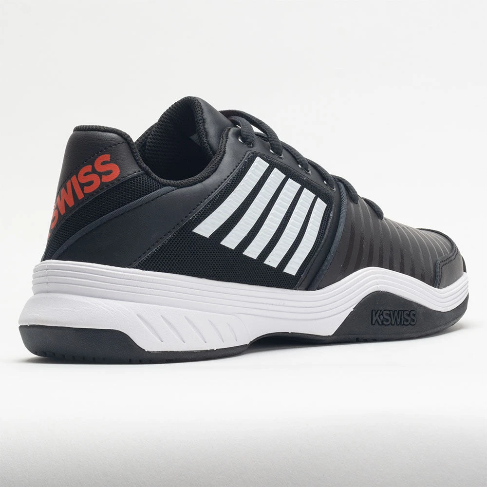 K-Swiss Court Express Men's Jet Black/White/Spicy Orange - Image 6