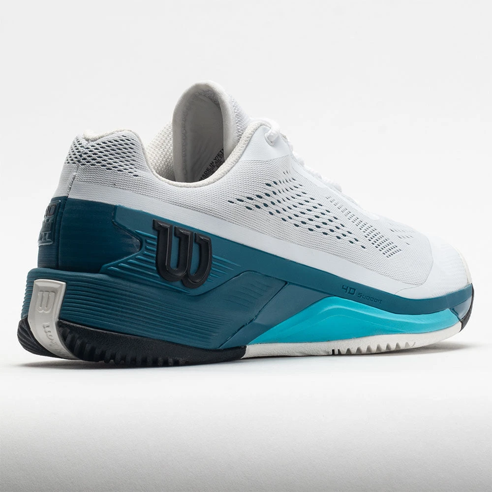 Wilson Rush Pro 4.0 Men's White/Blue Coral/Blue Atoll - Image 6