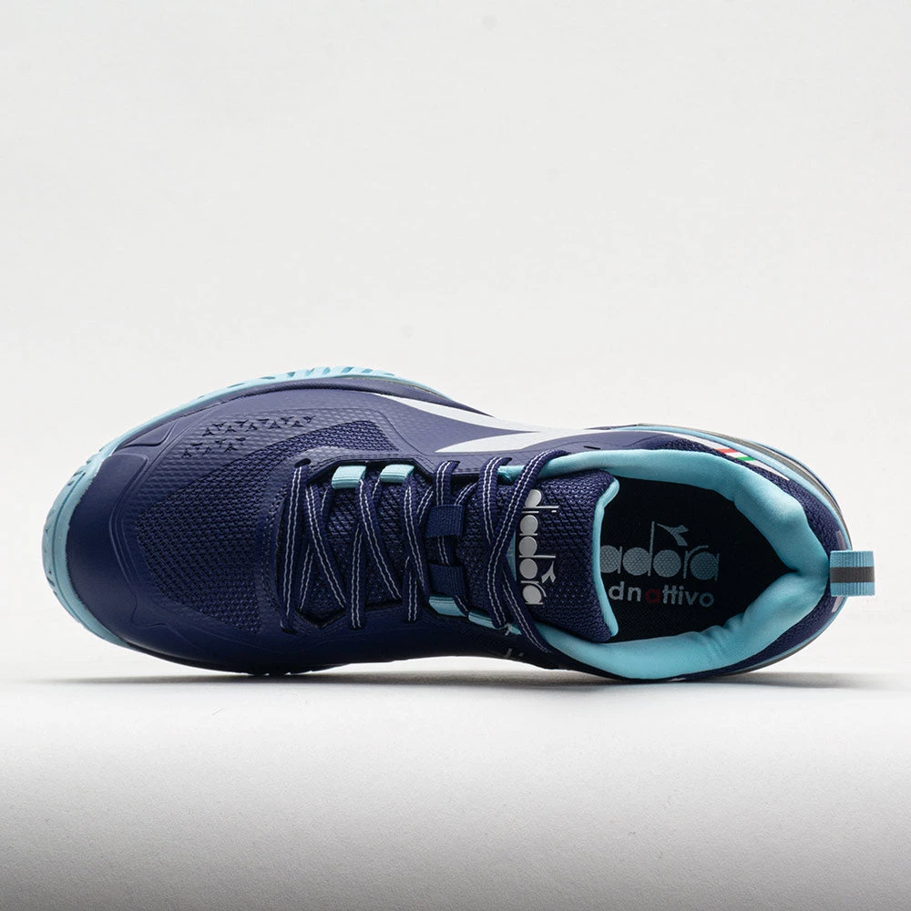 Diadora Blushield Torneo 2 AG Women's Bluepint/White/Bright Baby Blue - Image 3