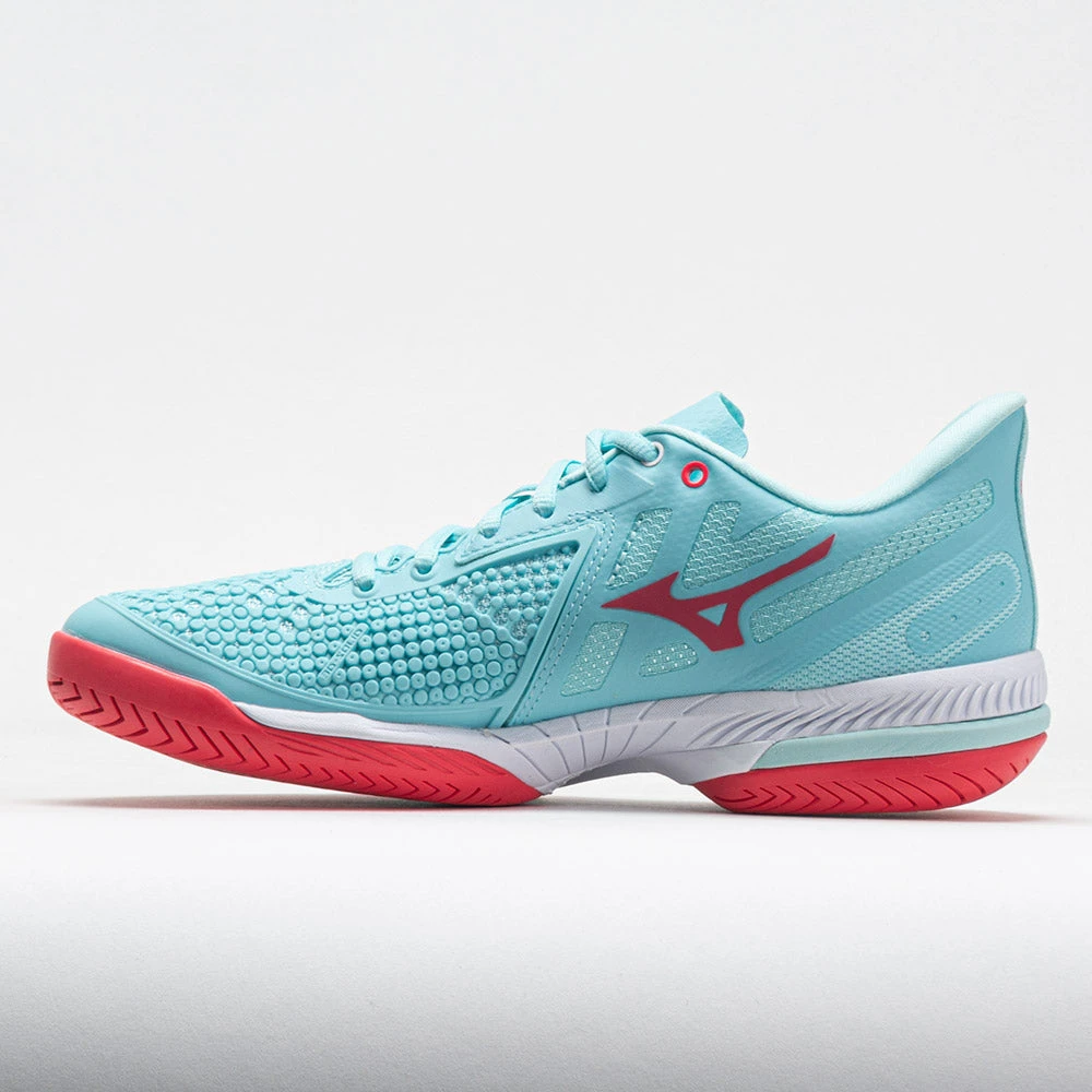 Mizuno Wave Exceed Tour 5 AC Women's Tanager Turpuoise/Paradise Pink - Image 2