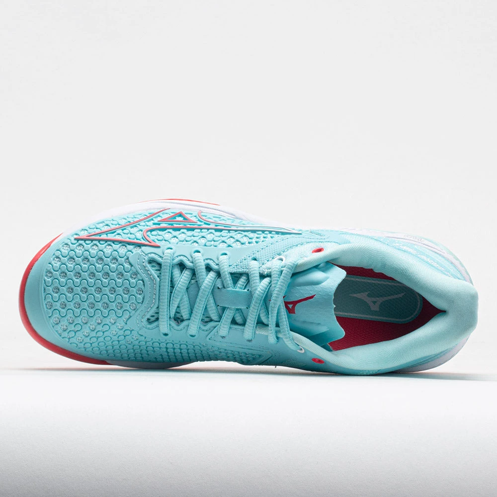 Mizuno Wave Exceed Tour 5 AC Women's Tanager Turpuoise/Paradise Pink - Image 3