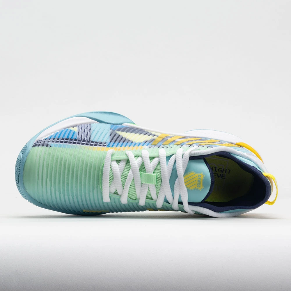 K-Swiss Hypercourt Supreme X Lucky In Love Gulf Stream/Green/Fire - Image 3