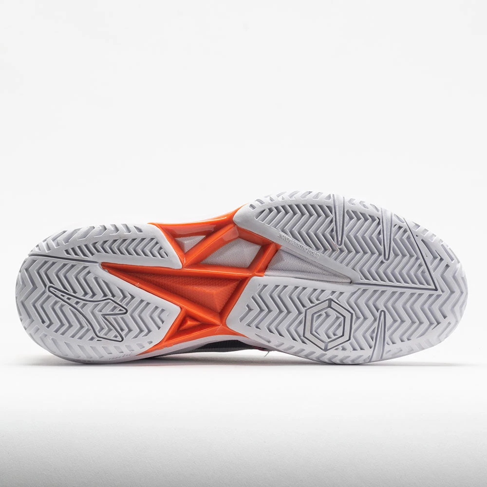 Diadora Trofeo AG Pickleball Women's White/Black/Vermillion Orange - Image 4