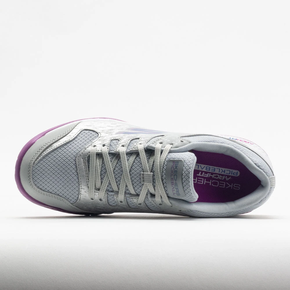 Skechers Viper Court Women's Grey/Purple - Image 3