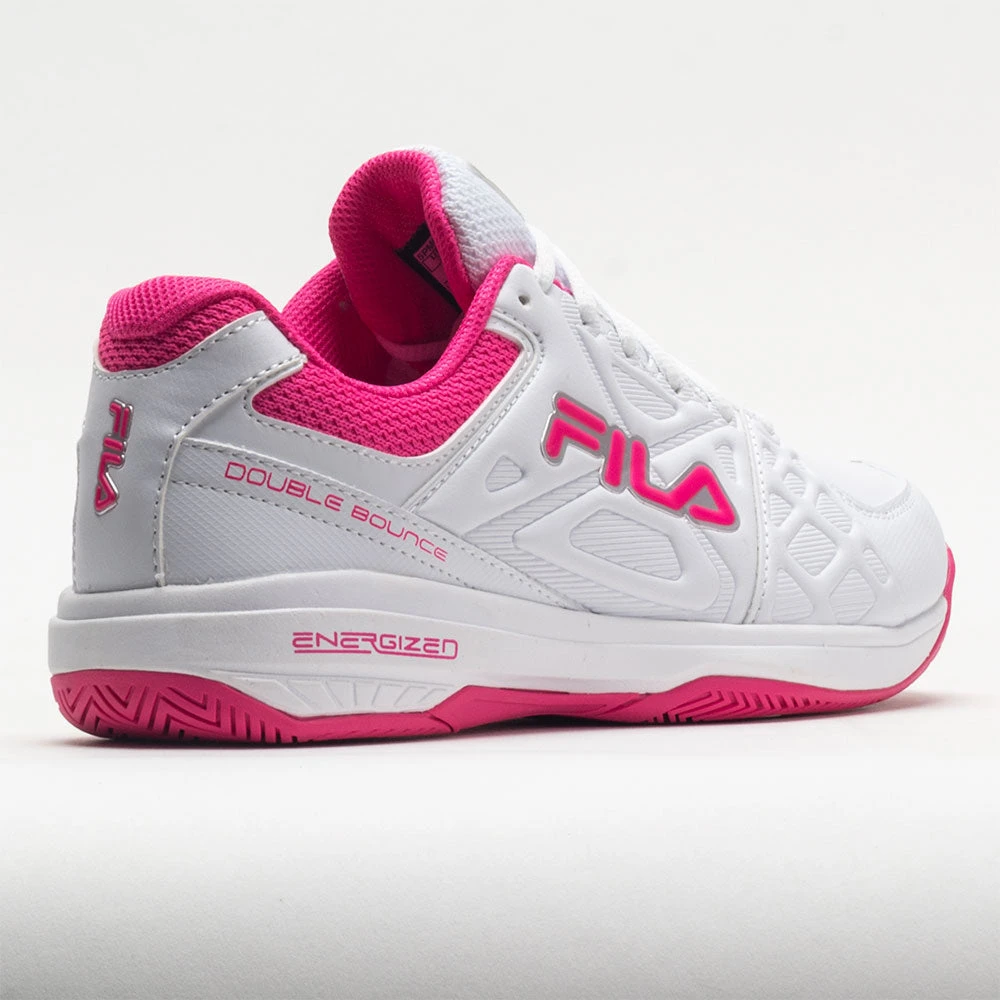 Fila Double Bounce 3 Women's White/White/Pink Glo - Image 6