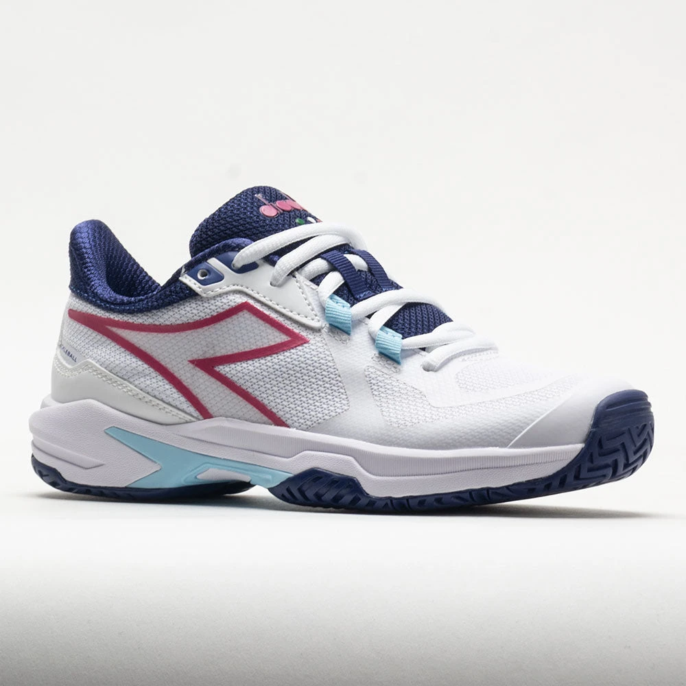 Diadora Trofeo 2 AG Pickleball Women's White/Blueprint/Pink Yarrow - Image 5