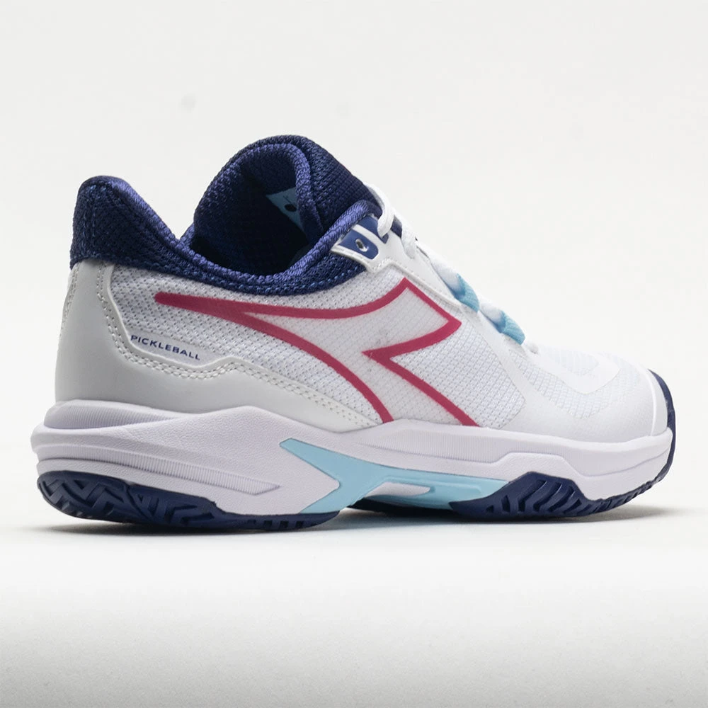 Diadora Trofeo 2 AG Pickleball Women's White/Blueprint/Pink Yarrow - Image 6