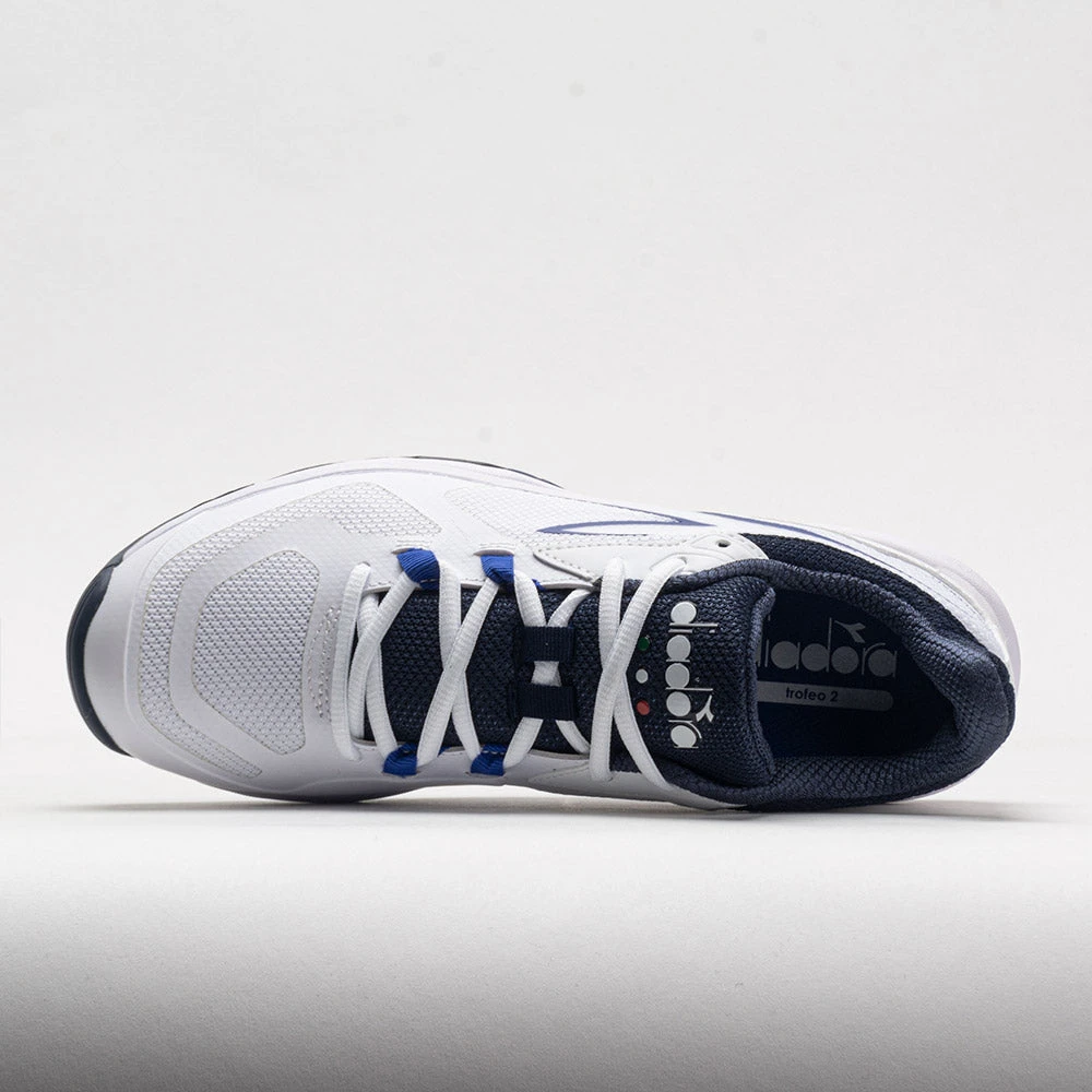 Diadora Trofeo 2 Pickleball Men's White/Surf The Web/Blue Corsair - Image 3